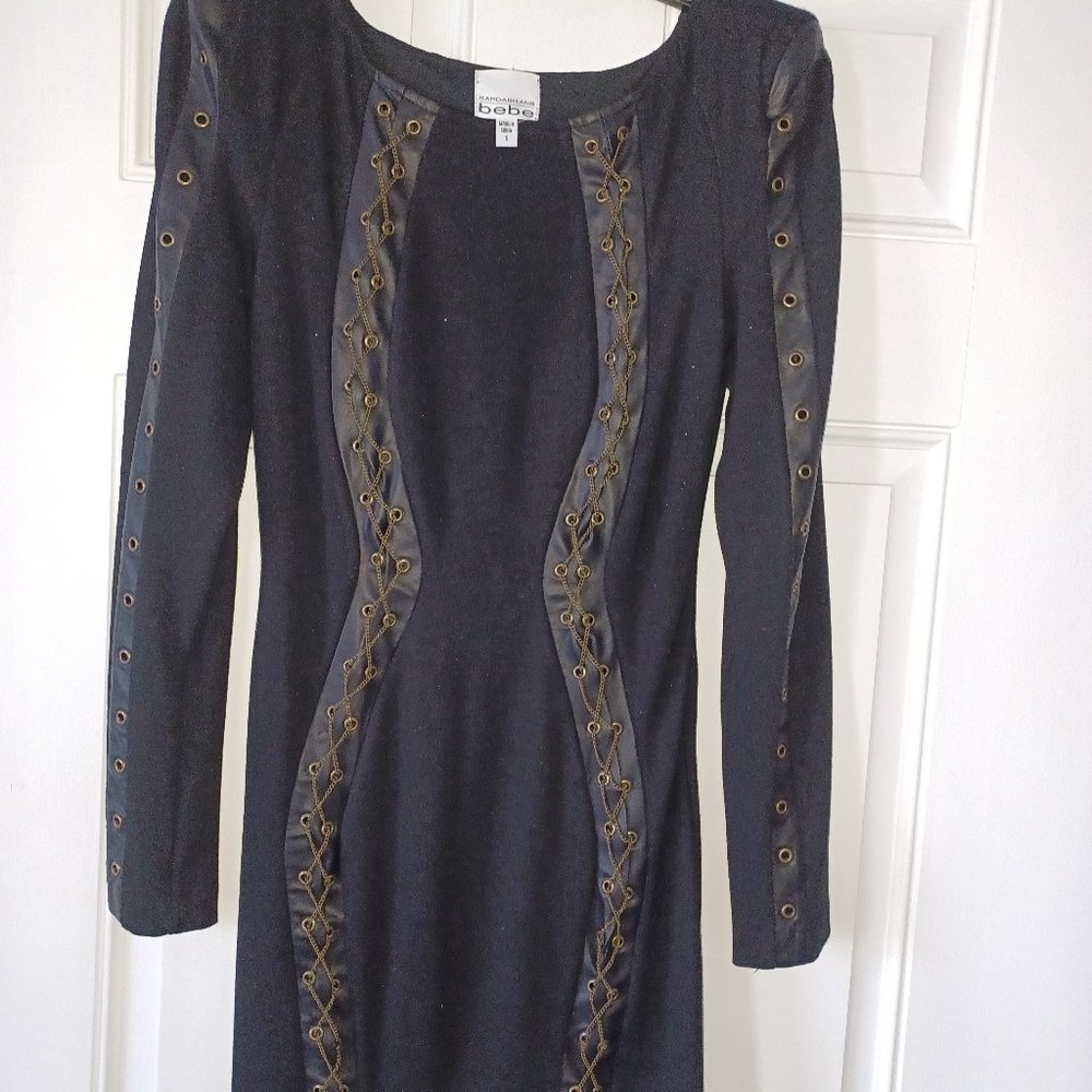Black BEBE Kardashian Dress in excellent condition never been worn.